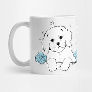 Doggie and Roses Mug